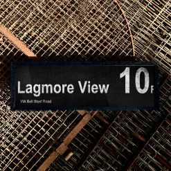 Belfast Canvas Co. LAGMORE VIEW Via Bell Steel Rd 10f Canvas Bus Signs