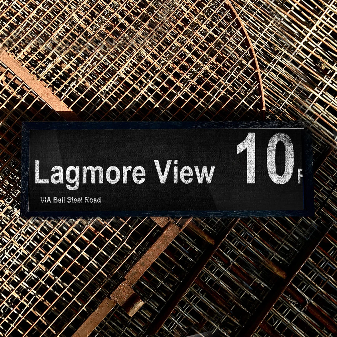 Belfast Canvas Co. LAGMORE VIEW Via Bell Steel Rd 10f Canvas Bus Signs