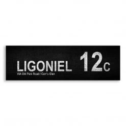 Belfast Canvas Co. Canvas Bus Signs LIGONIEL 12c Via Old Park Rd / Carr's Glen