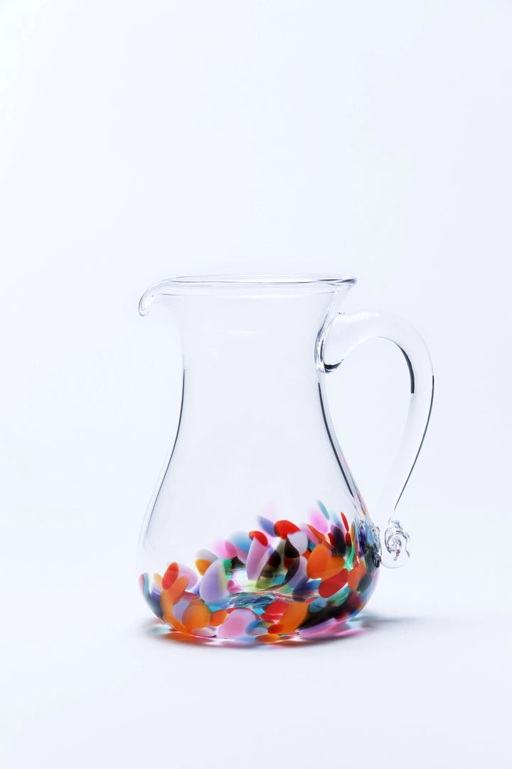 Jerpoint Glass Studio Festival Round Jug-Handmade Glass Co Kilkenny Home Accessories