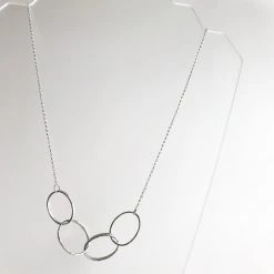 Lynsey DeBurca FADA - Beaten Oval Rings Necklace - Made In Ireland