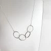 Lynsey DeBurca FADA - Beaten Oval Rings Necklace - Made In Ireland