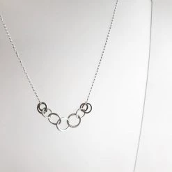 Lynsey DeBurca CARRAN - Beaten Oval Rings Necklace - Made In Ireland All Jewellery