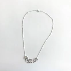 Lynsey DeBurca CARRAN - Beaten Oval Rings Necklace - Made In Ireland All Jewellery