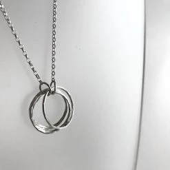 Lynsey DeBurca All Jewellery DOORUS - Silver Hammered Ring Necklace - Made In Ireland