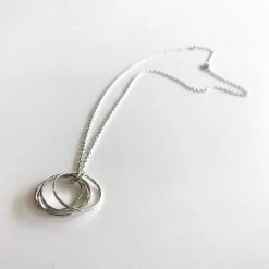 Lynsey DeBurca All Jewellery DOORUS - Silver Hammered Ring Necklace - Made In Ireland