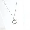 Lynsey DeBurca DOORUS - Silver + Gold Plate Hammered Ring Necklace - Made In Ireland All Jewellery