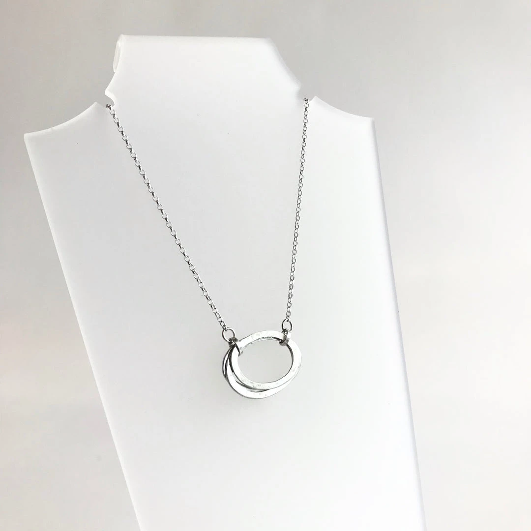 Lynsey DeBurca CARRAN - Freeform Hammered Stack Necklace - Made In Ireland All Jewellery