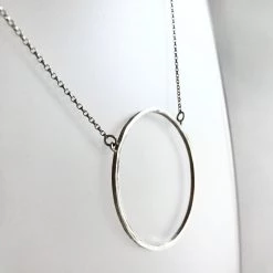 Lynsey DeBurca All Jewellery ANCAIRE - Gold Plated Silver Circle Pendant Necklace - Made In Ireland