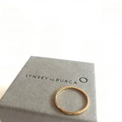 Lynsey DeBurca Doon - Silver / Rose Gold / Yellow Gold - Hammered Stacking Ring