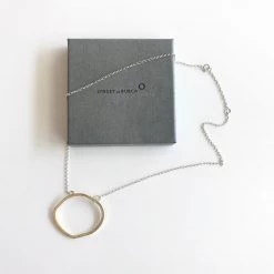 Lynsey DeBurca All Jewellery DRIFT - Gold Plated Textured Organic Pendant Necklace - Made In Ireland