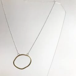 Lynsey DeBurca All Jewellery DRIFT - Gold Plated Textured Organic Pendant Necklace - Made In Ireland