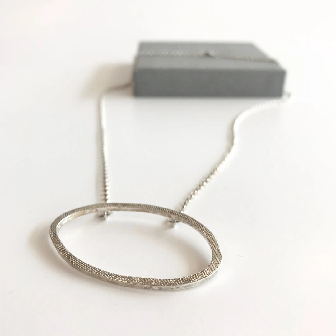 Lynsey DeBurca DRIFT - Textured Organic Pendant Necklace - Made In Ireland
