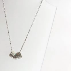 Lynsey DeBurca All Jewellery FLOAT - Three Silver Rings Necklace - Made In Ireland