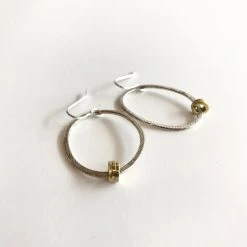 Lynsey DeBurca DRIFT Oval Drops Earrings With Gold Plate All Jewellery