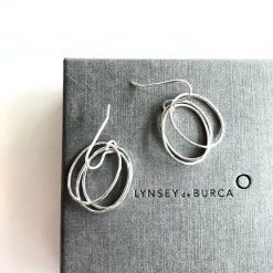 Lynsey DeBurca DOORUS - Silver Hammered Earrings - Made In Ireland All Jewellery
