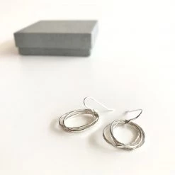 Lynsey DeBurca DOORUS - Silver Hammered Earrings - Made In Ireland All Jewellery
