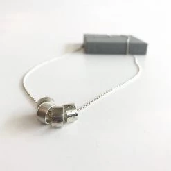 Lynsey DeBurca All Jewellery FLOAT - Four Silver Rings Necklace - Made In Ireland