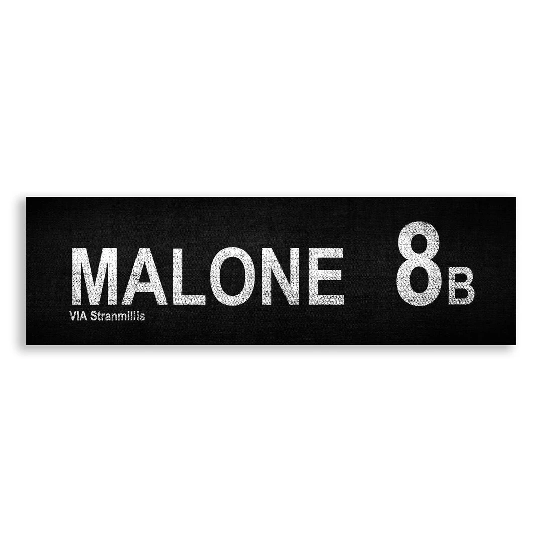 Belfast Canvas Co. MALONE 8b Via Stranmillis Canvas Bus Signs