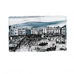 Stephen Farnan Studio Market Day, Dungarvan - County Waterford By Stephen Farnan