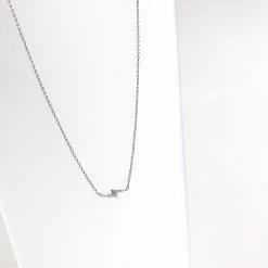 Mary K All Jewellery BOLT - Cubic Zirconia + Silver Necklace - Designed, Imagined, Made In Ireland