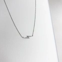 Mary K All Jewellery BOLT - Cubic Zirconia + Silver Necklace - Designed, Imagined, Made In Ireland