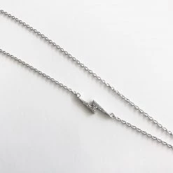 Mary K All Jewellery BOLT - Cubic Zirconia + Silver Necklace - Designed, Imagined, Made In Ireland