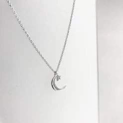 Mary K MOON - Cubic Zirconia + Silver - Necklace All Jewellery