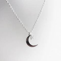 Mary K MOON - Cubic Zirconia + Silver - Necklace All Jewellery