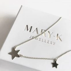 Mary K DOUBLE STAR Gold Vermeil Necklace