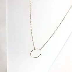 Mary K CIRCLE Gold Vermeil Necklace - Designed, Imagined, Made In Ireland
