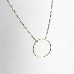 Mary K CIRCLE Gold Vermeil Necklace - Designed, Imagined, Made In Ireland