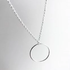 Mary K CIRCLE Necklace Silver - Designed, Imagined, Made In Ireland