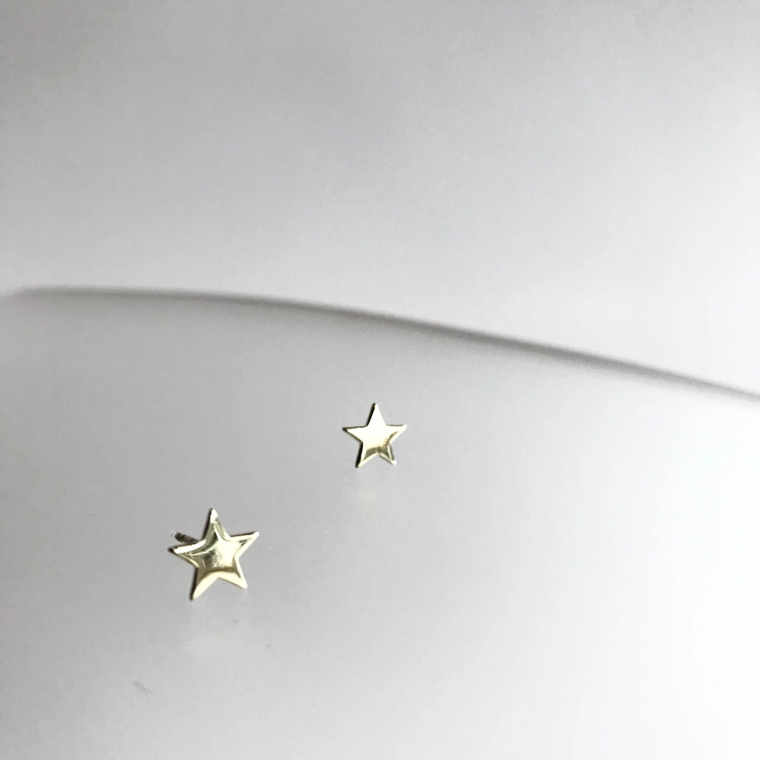 Mary K All Jewellery STARS - Earrings Gold Vermeil - Designed, Imagined, Made In Ireland