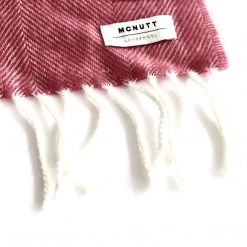 McNutt Red Lambswool Scarf - Made In Donegal Ireland