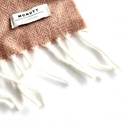 McNutt Orange Lambswool Scarf - Made In Donegal Ireland Scarves