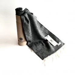 McNutt Scarves Charcoal Lambswool Scarf - Made In Donegal Ireland