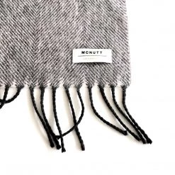 McNutt Scarves Smoke Lambswool Scarf - Made In Donegal Ireland