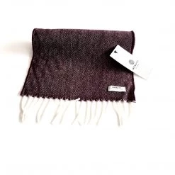 McNutt Burgundy Lambswool Scarf - Made In Donegal Ireland