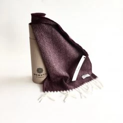 McNutt Burgundy Lambswool Scarf - Made In Donegal Ireland