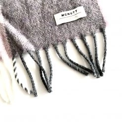 McNutt Spearmint Smoke Lambswool Scarf - Made In Donegal Ireland