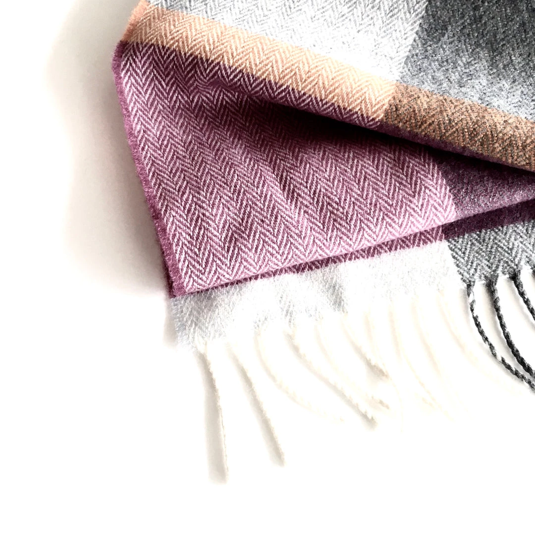 McNutt Scarves Beetroot Smoke Lambswool Scarf - Made In Donegal Ireland