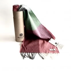 McNutt Scarves Green Smoke Lambswool Scarf - Made In Donegal Ireland