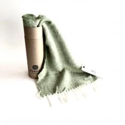 McNutt Lime Tweed Lambswool Scarf - Made In Donegal Ireland
