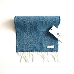 McNutt Kingfisher Herringbone - Lambswool Scarf - Made In Donegal Ireland Scarves