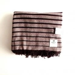McNutt Clothing Brands Wine Ombré Lambswool Throw - Handmade In Donegal Ireland