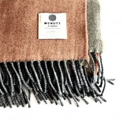 McNutt Bubblegum Lambswool Throw - Handmade In Donegal Ireland