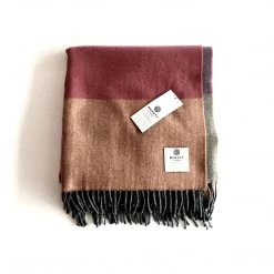 McNutt Bubblegum Lambswool Throw - Handmade In Donegal Ireland