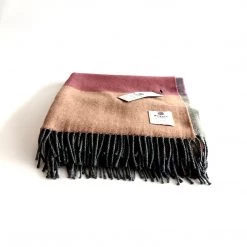 McNutt Bubblegum Lambswool Throw - Handmade In Donegal Ireland