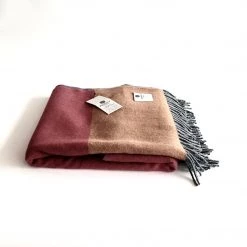 McNutt Bubblegum Lambswool Throw - Handmade In Donegal Ireland